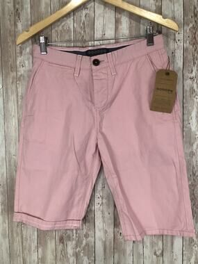 Bonobo Shorts Womens 6 Pink Flat Front Chino Pockets W:28 N38